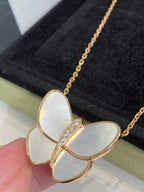 ¡®Twinkle jewelry¡¯BUTTERFLY GOLD MOP DIAMOND NECKLACE