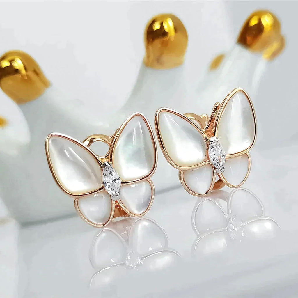 ¡®Twinkle jewelry¡¯BUTTERFLY MOP DIAMOND EARRINGS