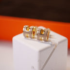 ¡®Twinkle jewelry¡¯MINI POP H GOLD EARRINGS GREY