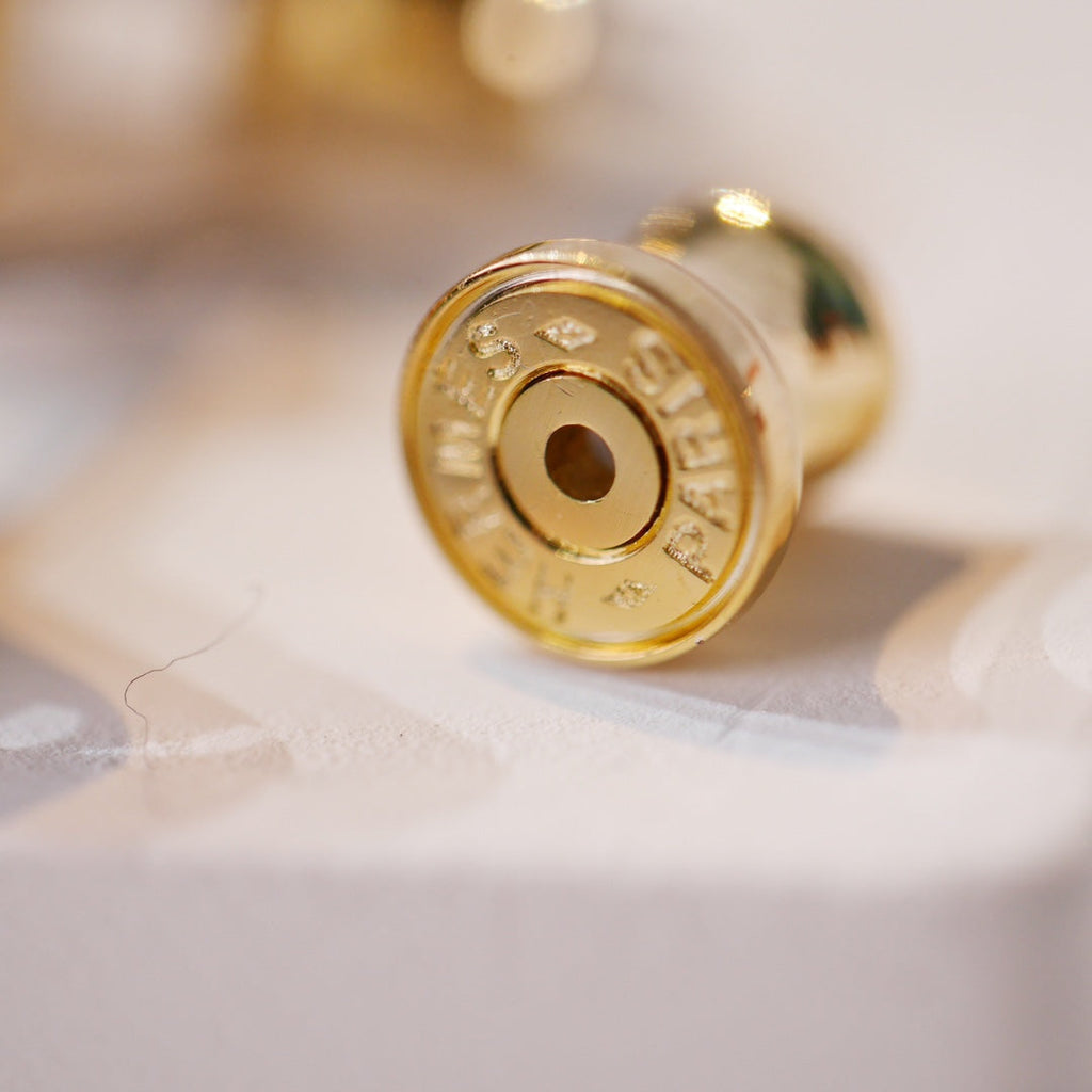 ¡®Twinkle jewelry¡¯MINI POP H GOLD EARRINGS GREY