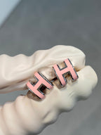 ¡®Twinkle jewelry¡¯MINI POP H SILVER EARRINGS PINK