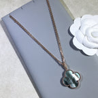 ¡®Twinkle jewelry¡¯CLOVER 25MM GOLD DARK MOP BIG CLOVER NECKLACE