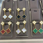 ¡®Twinkle jewelry¡¯CLOVER  2 MOTIFS  DIAMOND  EARRINGS (MULTIPLE CHOICESç´