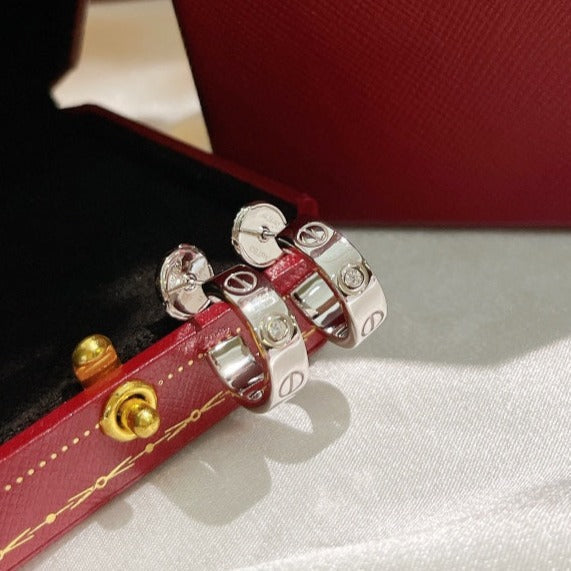 ¡®Twinkle jewelry¡¯LOVE EARRINGS 5.7MM 2 DIAMONDS