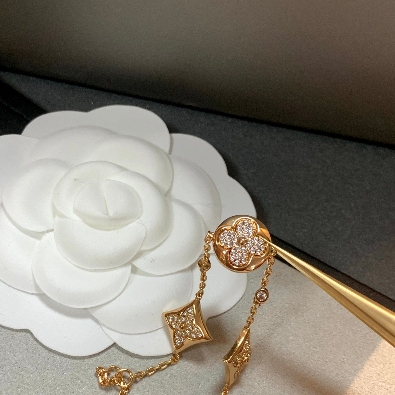 ¡®Twinkle jewelry¡¯STAR AND SUN 4 MOTIFS GOLD DIAMONDS BRACELET