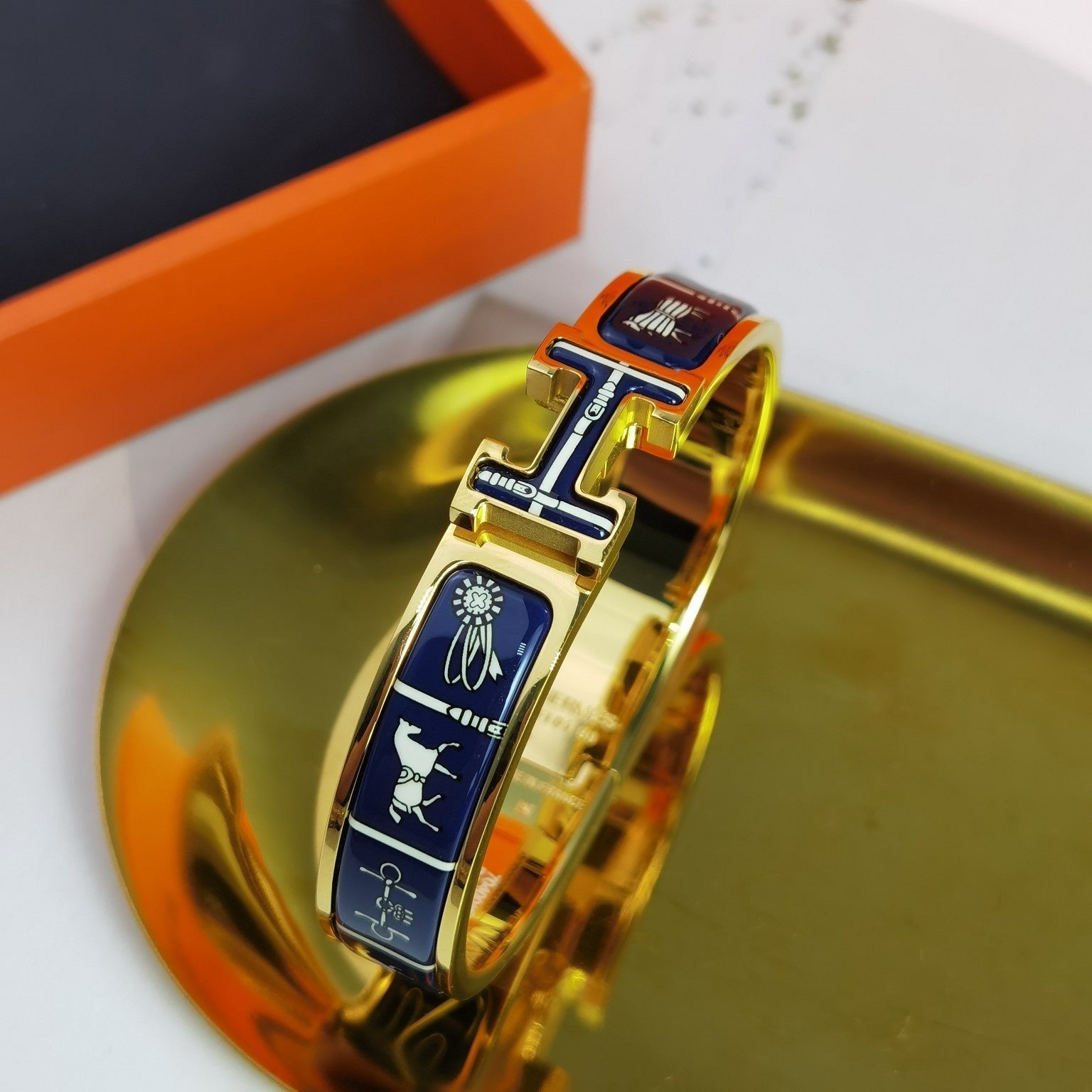 ¡®Twinkle jewelry¡¯H COUVERTURES DARK BLUE BRACELET