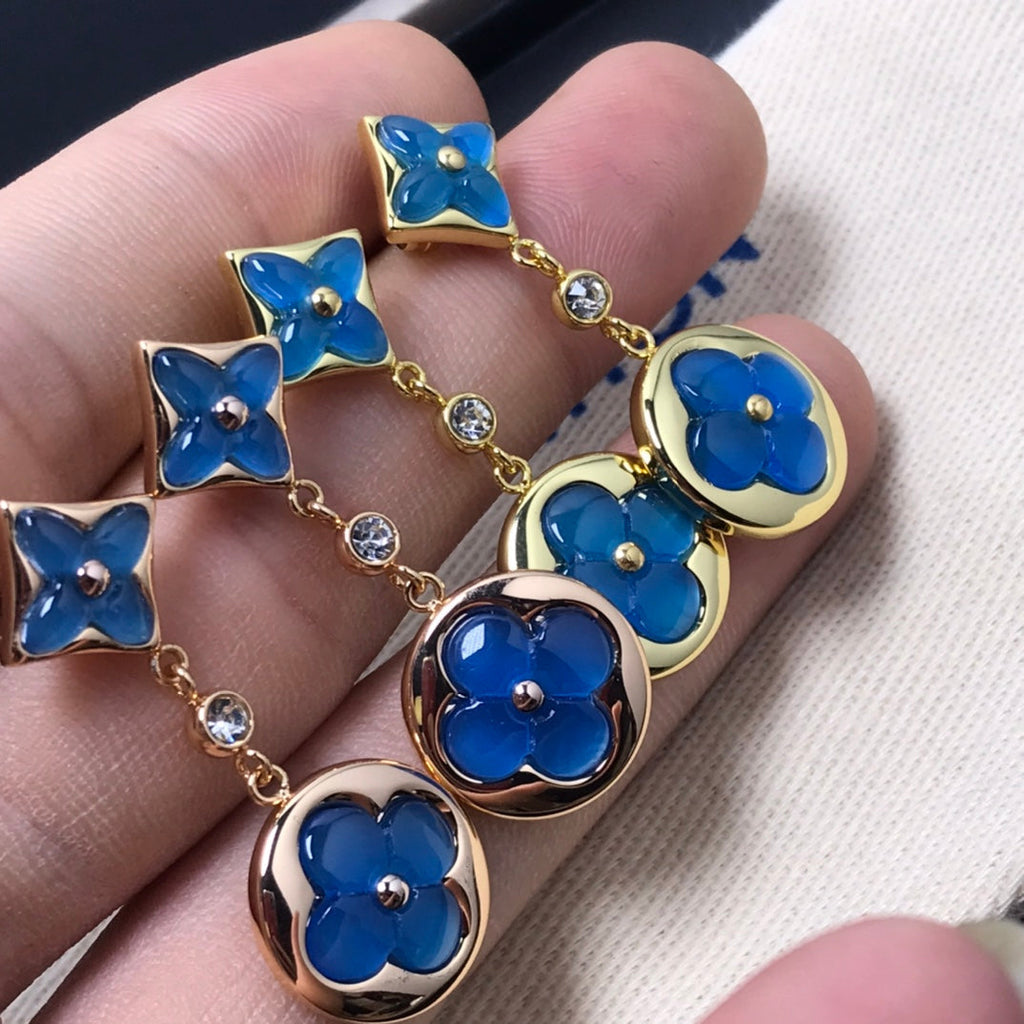 ¡®Twinkle jewelry¡¯STAR AND SUN AGATE DIAMOND EARRINGS