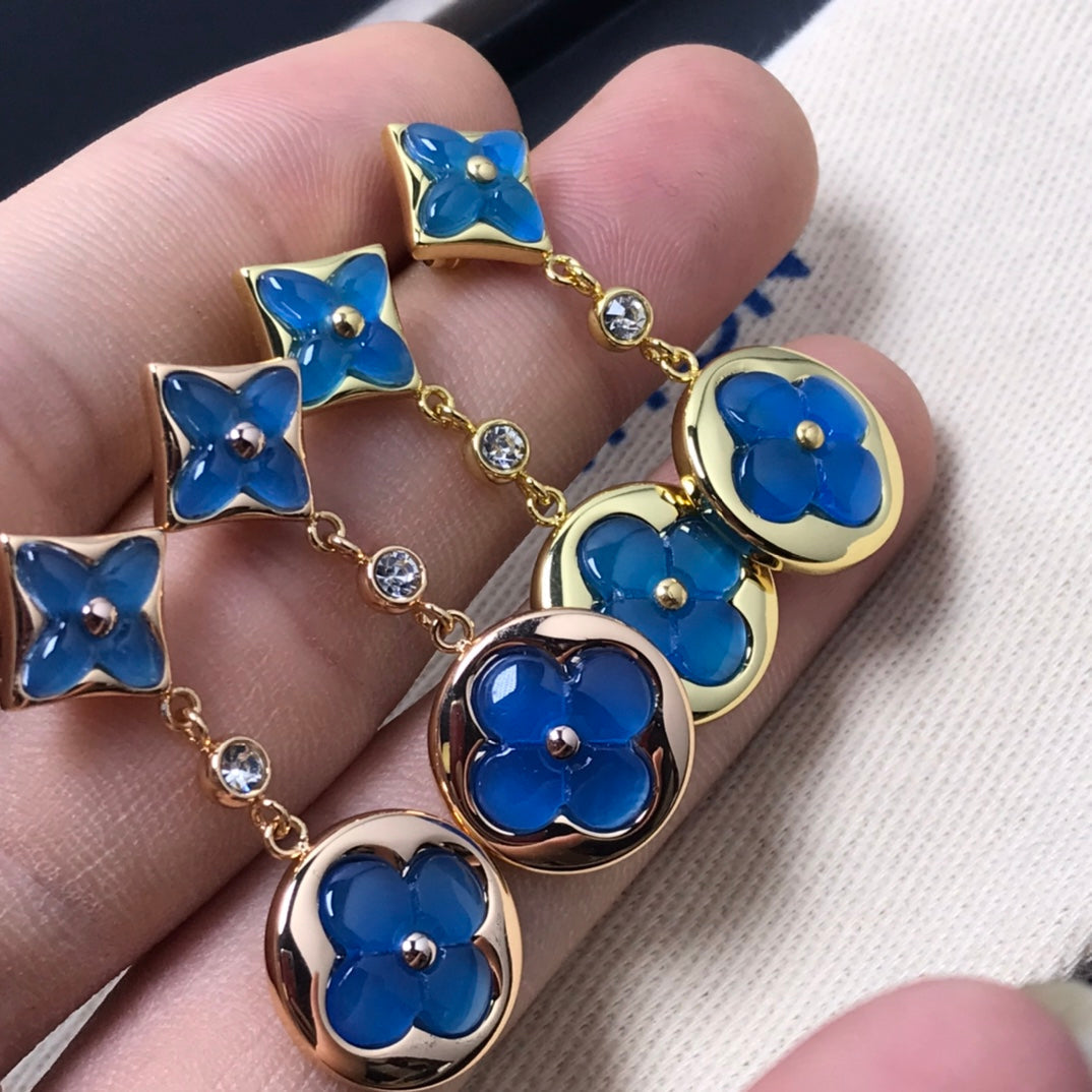 ¡®Twinkle jewelry¡¯STAR AND SUN AGATE DIAMOND EARRINGS