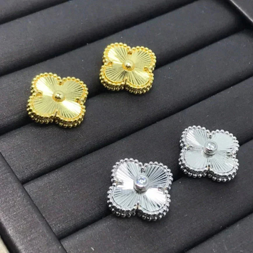 ¡®Twinkle jewelry¡¯CLOVER MINI 9.5MM LASER EARRINGS