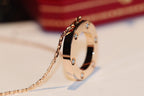 ¡®Twinkle jewelry¡¯LOVE NECKLACE 16MM 6 DIAMONDS PINK GOLD