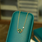 ¡®Twinkle jewelry¡¯SUN MALACHITE 1 DIAMOND PINK GOLD BRACELET
