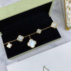 ¡®Twinkle jewelry¡¯MAGIC CLOVER MOP GOLD BRACELET 5 MOTIFS