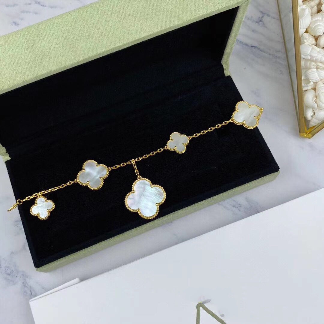 ¡®Twinkle jewelry¡¯MAGIC CLOVER MOP GOLD BRACELET 5 MOTIFS