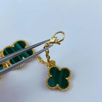 ¡®Twinkle jewelry¡¯MAGIC CLOVER MALACHITE GOLD BRACELET 5 MOTIFS