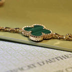 [Twinkle jewelry]New  CLOVER 5 MOTIF MALACHITE BRACELET COLLECTION