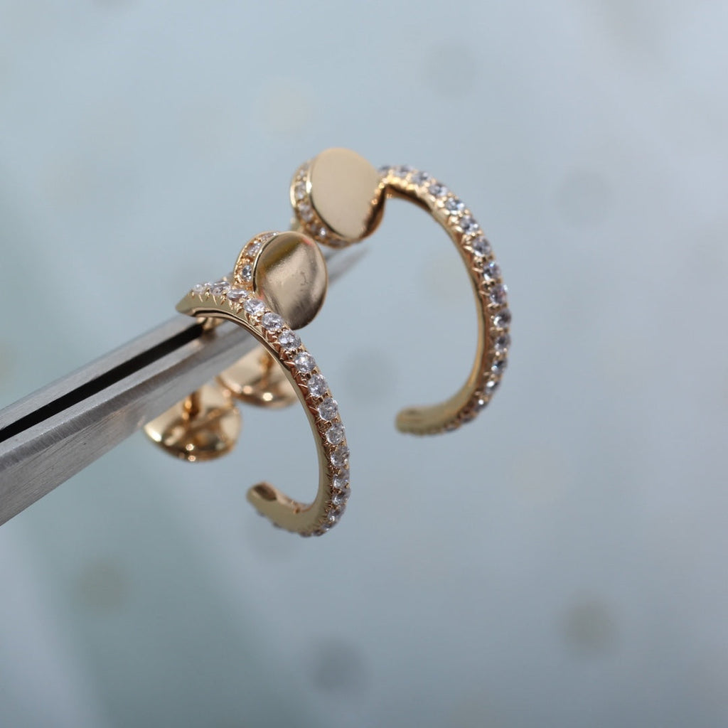 ¡®Twinkle jewelry¡¯JUSTE EARRINGS 12.75MM PINK GOLD DIAMOND