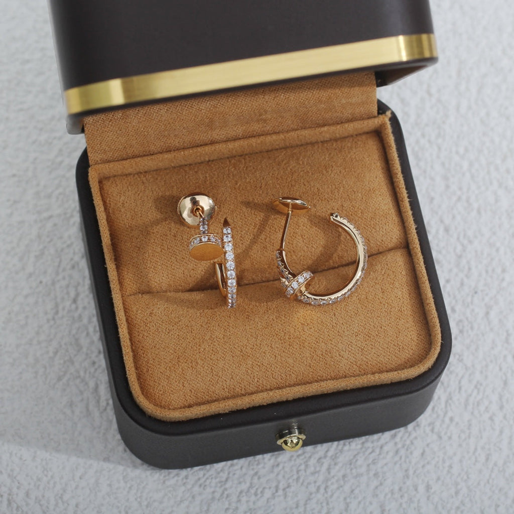 ¡®Twinkle jewelry¡¯JUSTE EARRINGS 12.75MM PINK GOLD DIAMOND