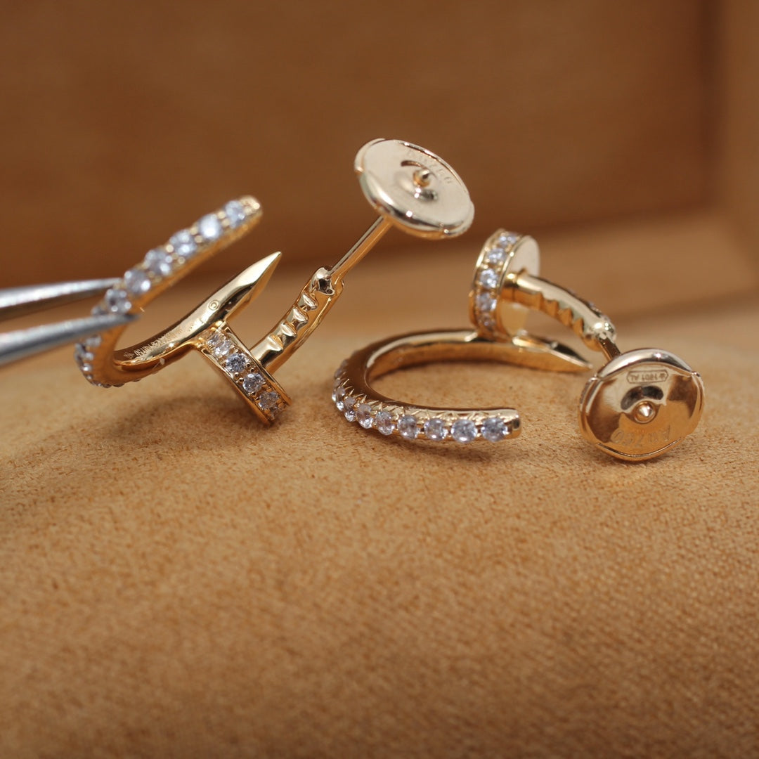 ¡®Twinkle jewelry¡¯JUSTE EARRINGS 12.75MM PINK GOLD DIAMOND