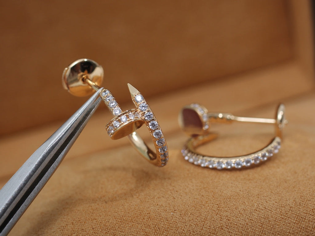 ¡®Twinkle jewelry¡¯JUSTE EARRINGS 12.75MM PINK GOLD DIAMOND