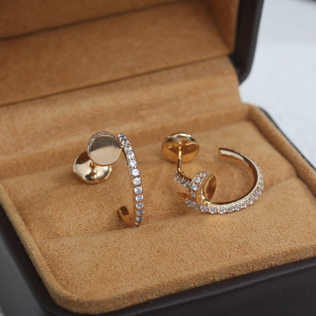 ¡®Twinkle jewelry¡¯JUSTE EARRINGS 12.75MM PINK GOLD DIAMOND