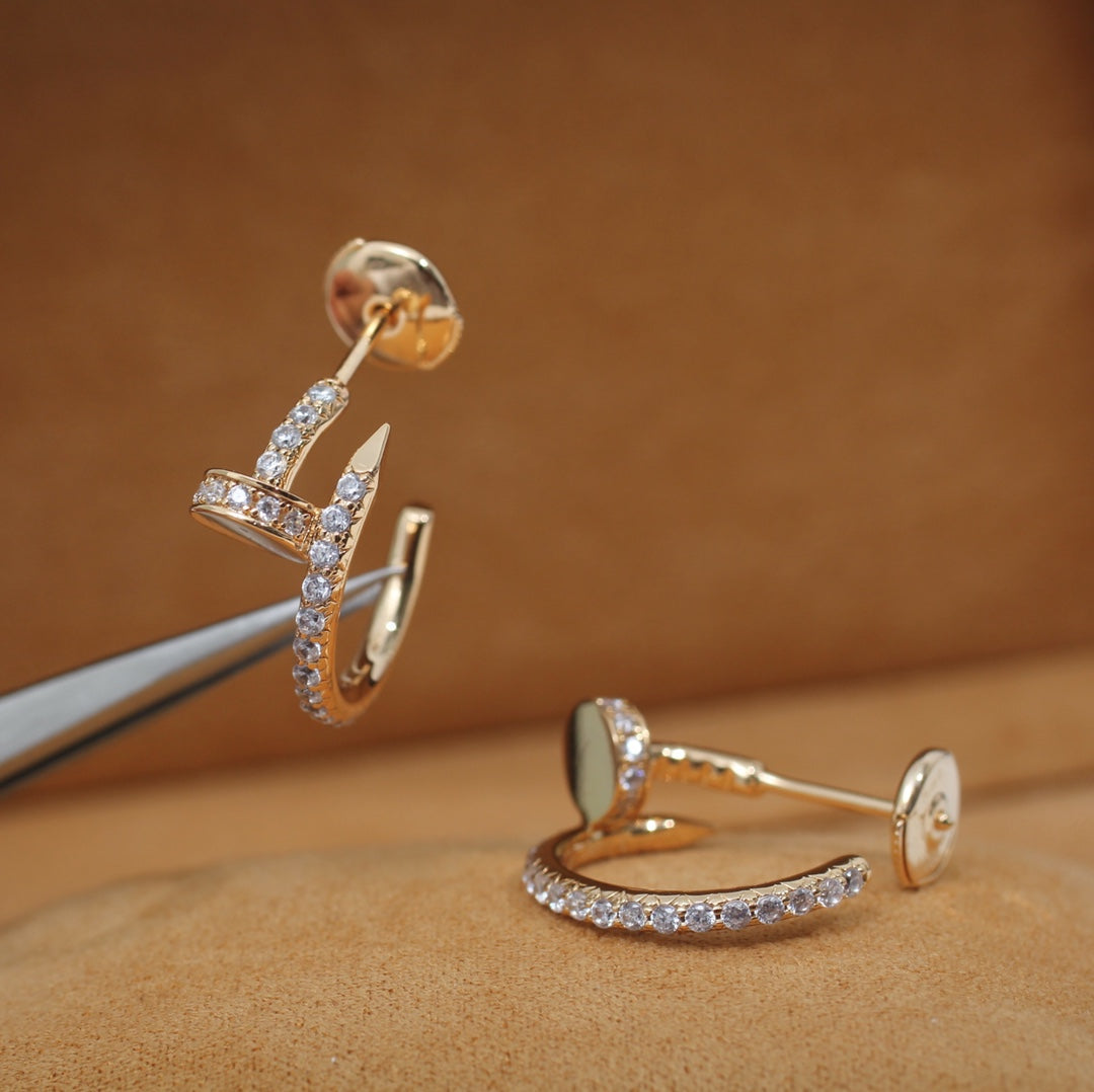 ¡®Twinkle jewelry¡¯JUSTE EARRINGS 12.75MM PINK GOLD DIAMOND