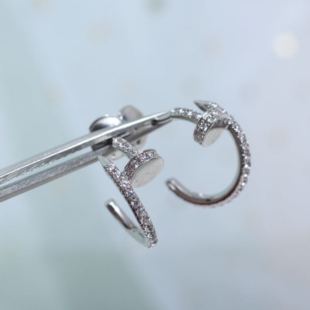 ¡®Twinkle jewelry¡¯JUSTE EARRINGS 12.75MM SILVER DIAMOND