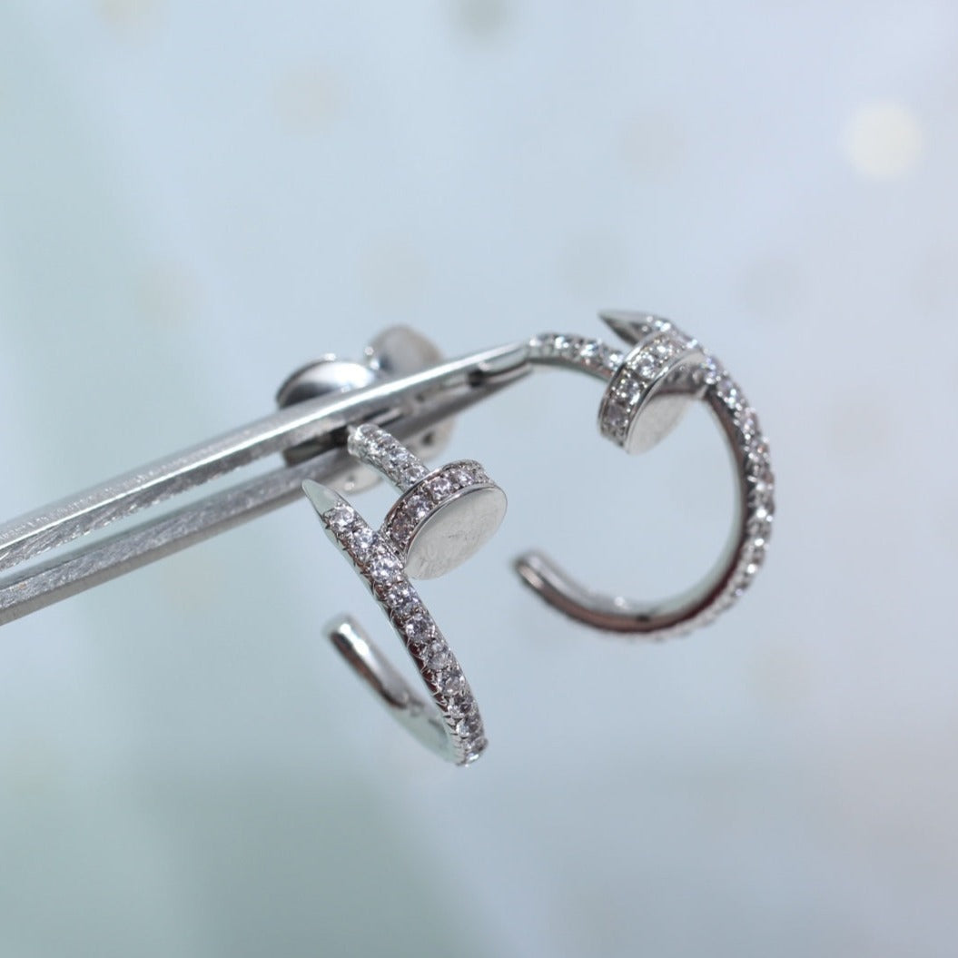 ¡®Twinkle jewelry¡¯JUSTE EARRINGS 12.75MM SILVER DIAMOND