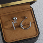 ¡®Twinkle jewelry¡¯JUSTE EARRINGS 12.75MM SILVER DIAMOND