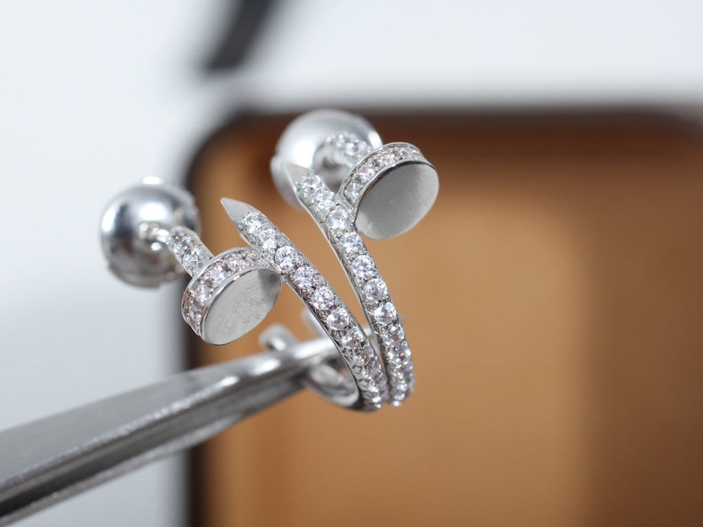 ¡®Twinkle jewelry¡¯JUSTE EARRINGS 12.75MM SILVER DIAMOND