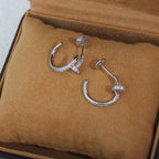 ¡®Twinkle jewelry¡¯JUSTE EARRINGS 12.75MM SILVER DIAMOND