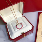 ¡®Twinkle jewelry¡¯JUSTE NECKLACE GOLD RED DIAMONDS