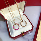 ¡®Twinkle jewelry¡¯JUSTE NECKLACE GOLD RED DIAMONDS