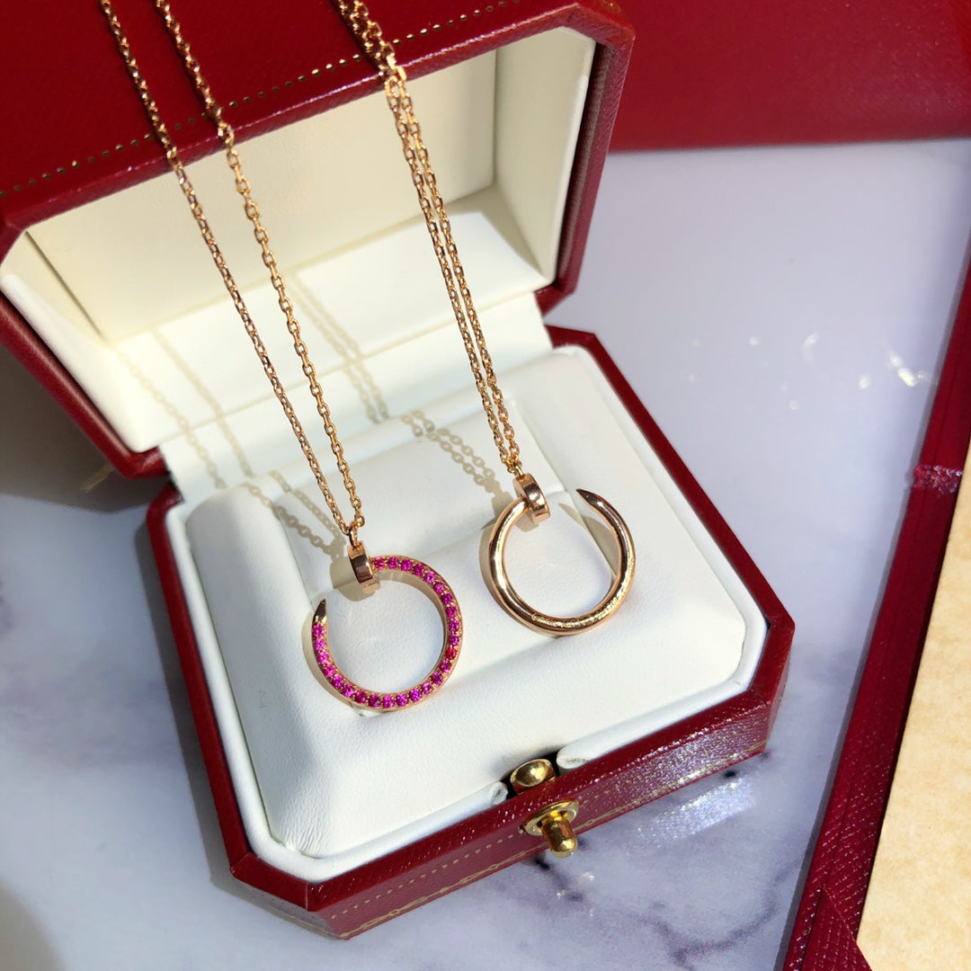 ¡®Twinkle jewelry¡¯JUSTE NECKLACE GOLD RED DIAMONDS