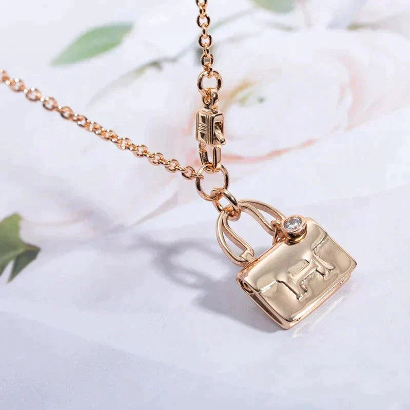 ¡®Twinkle jewelry¡¯AMULETTE PEDANT ROSE GOLD NECKLACE