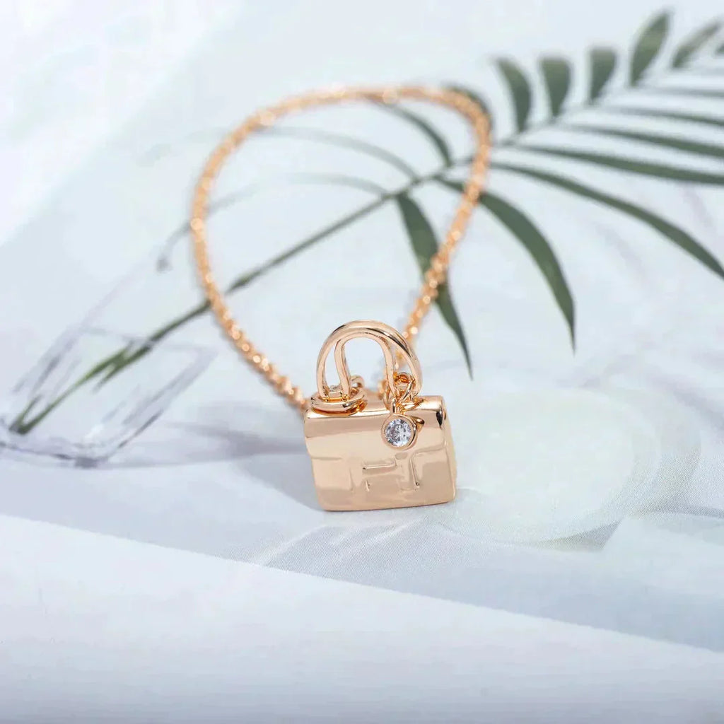 ¡®Twinkle jewelry¡¯AMULETTE PEDANT ROSE GOLD NECKLACE