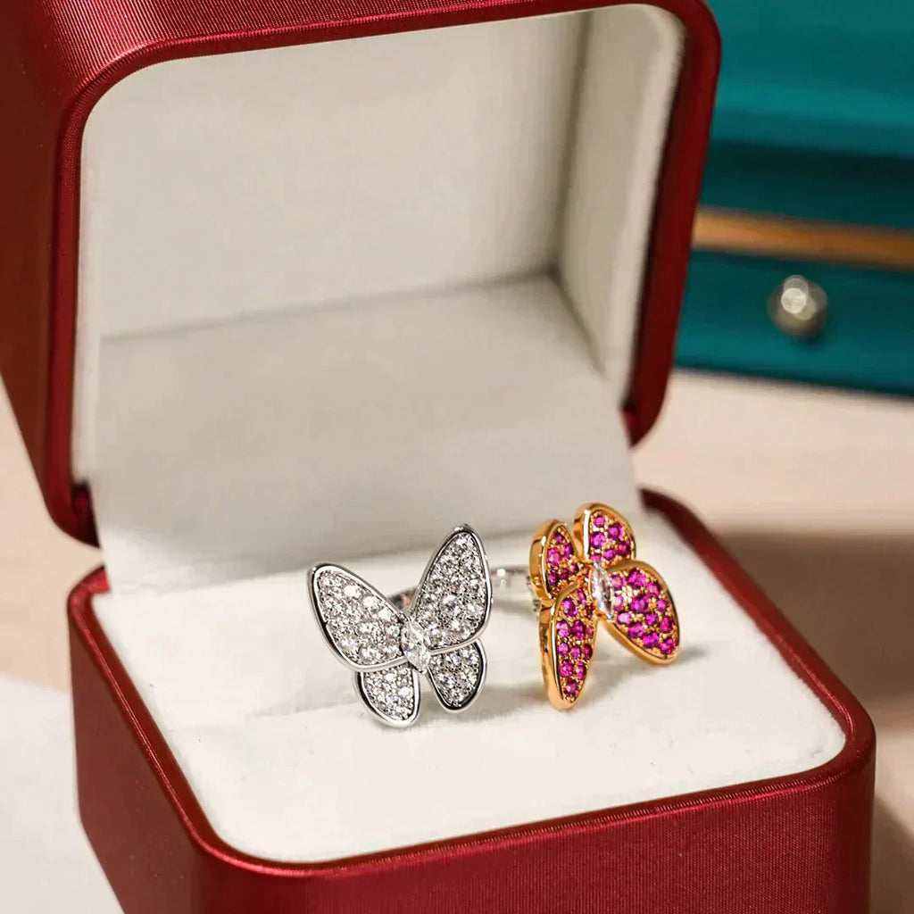 ¡®Twinkle jewelry¡¯TWIN BUTTERFLY DIAMOND RING