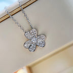 ¡®Twinkle jewelry¡¯CLOVER DIAMOND NECKLACE SILVER