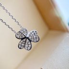 ¡®Twinkle jewelry¡¯CLOVER DIAMOND NECKLACE SILVER