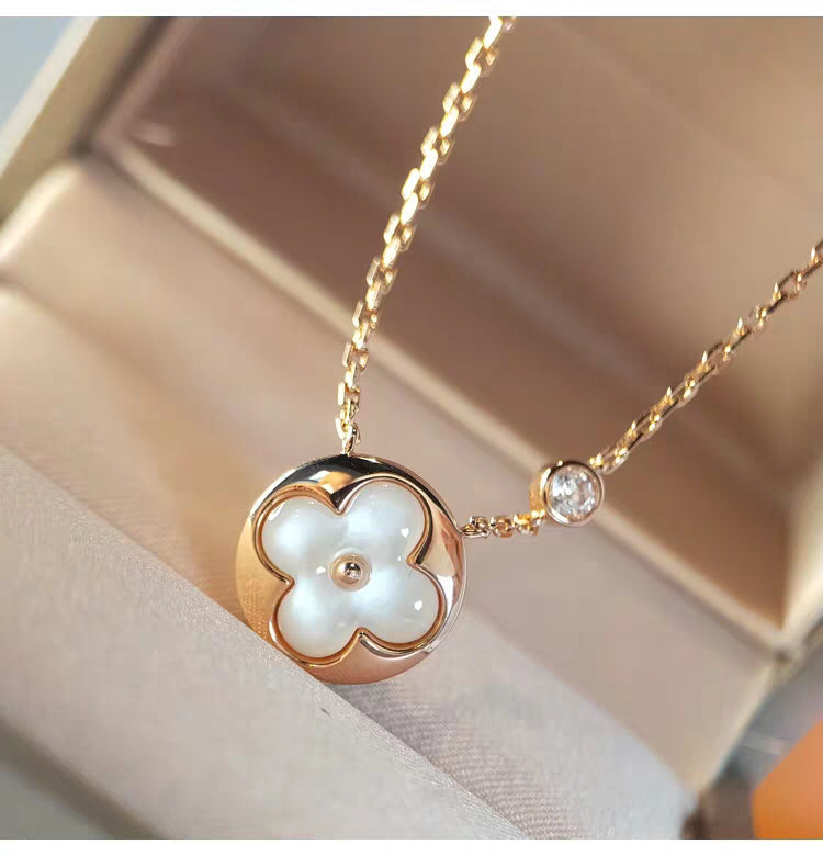 ¡®Twinkle jewelry¡¯SUN MOP GOLD 1 DIAMOND NECKLACE