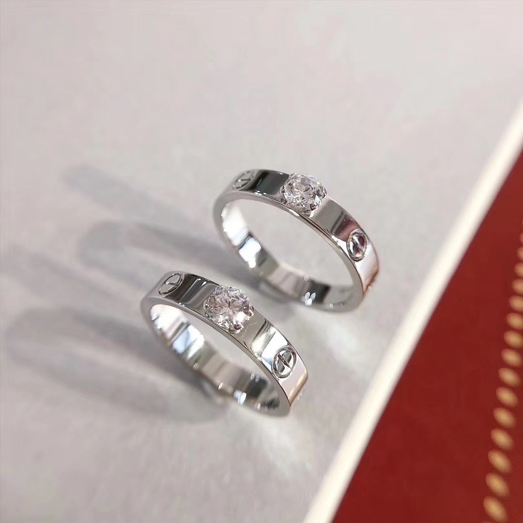 ¡®Twinkle jewelry¡¯LOVE RING 3.6MM 1 BIG DIAMOND