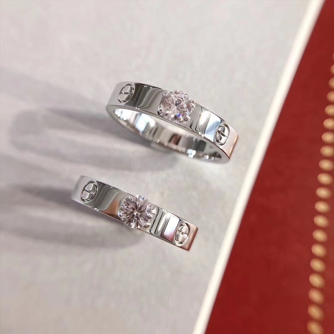 ¡®Twinkle jewelry¡¯LOVE RING 3.6MM 1 BIG DIAMOND