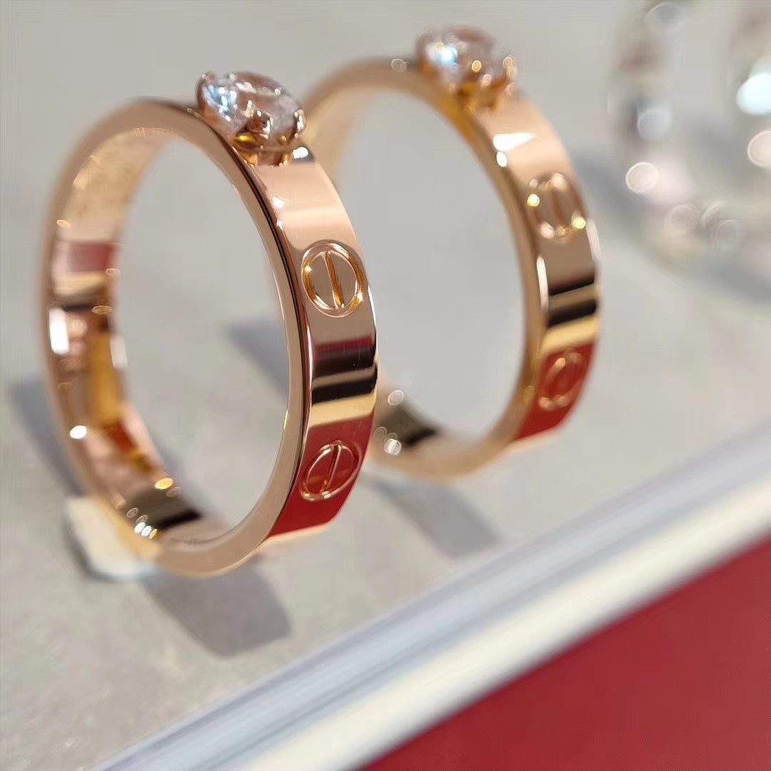 ¡®Twinkle jewelry¡¯LOVE RING 3.6MM 1 BIG DIAMOND