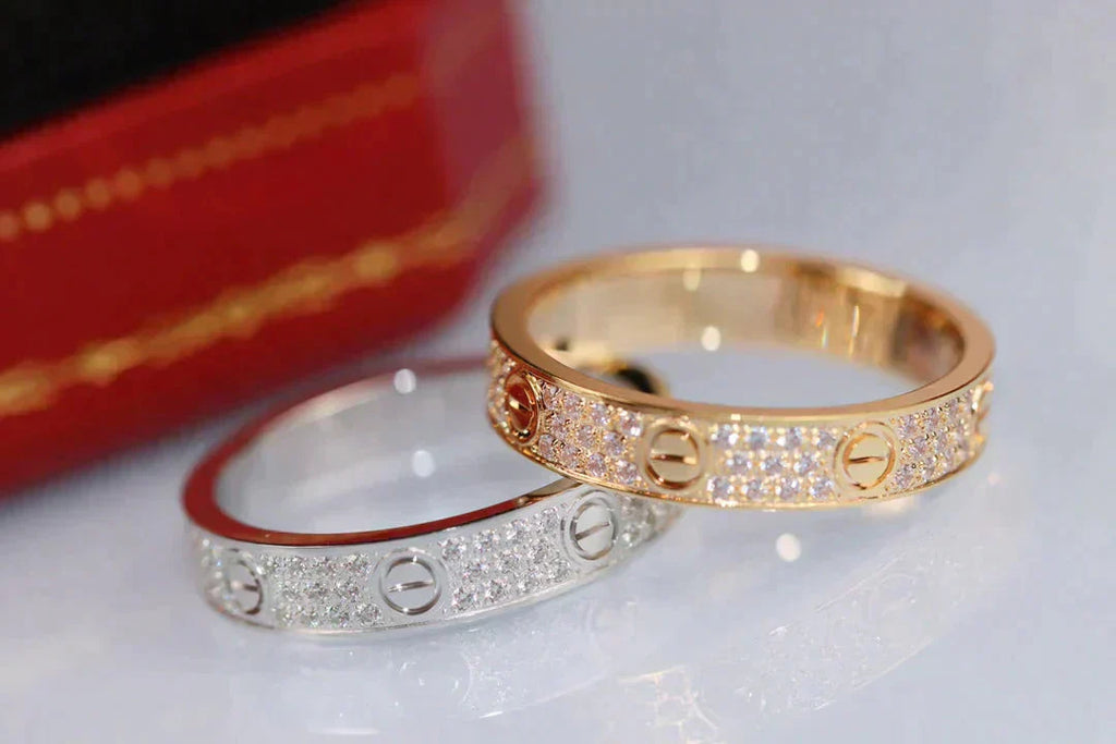 ¡®Twinkle jewelry¡¯LOVE RING 3.6MM DIAMOND PAVED