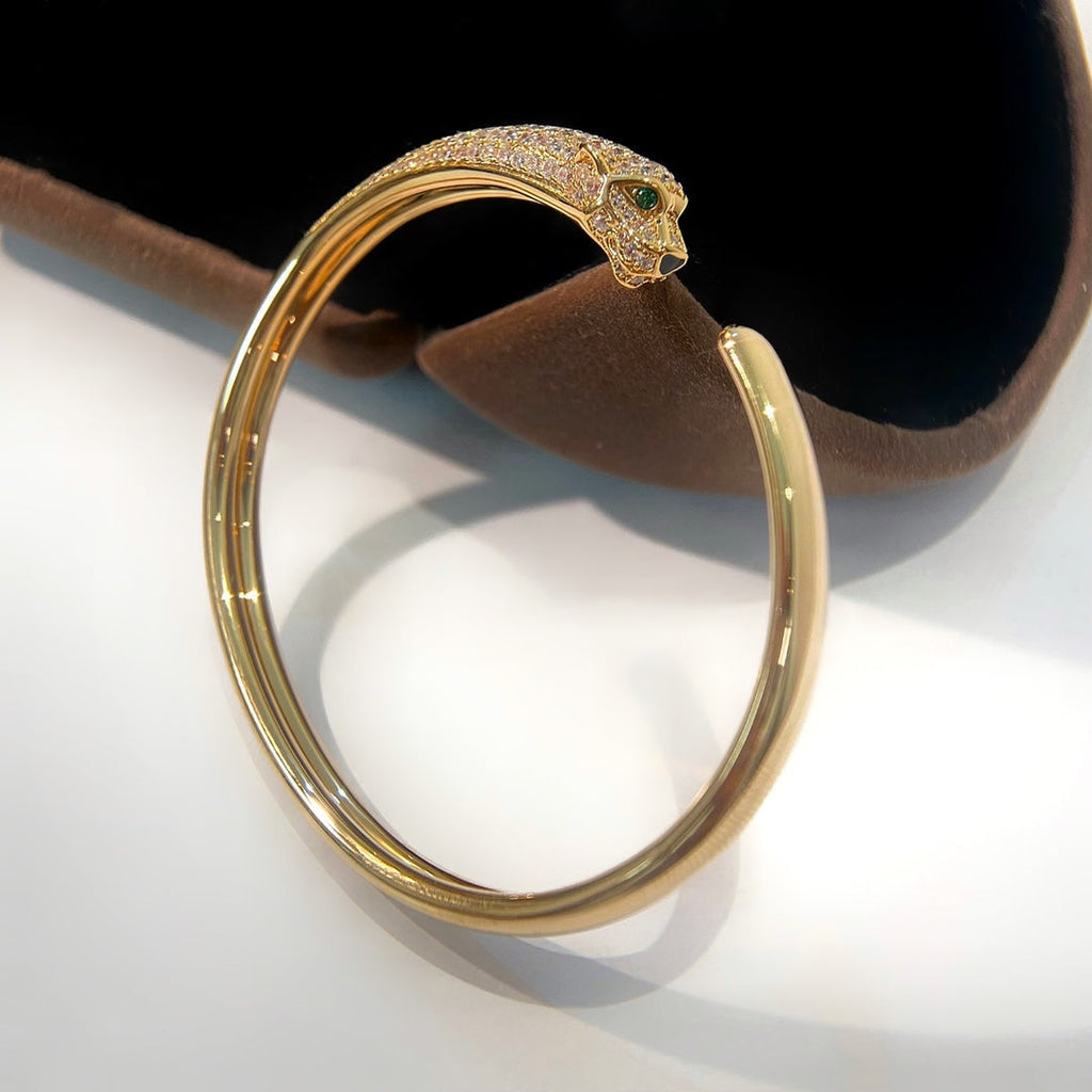¡®Twinkle jewelry¡¯PANTHERE GOLD DIAMOND OPEN BRACELET