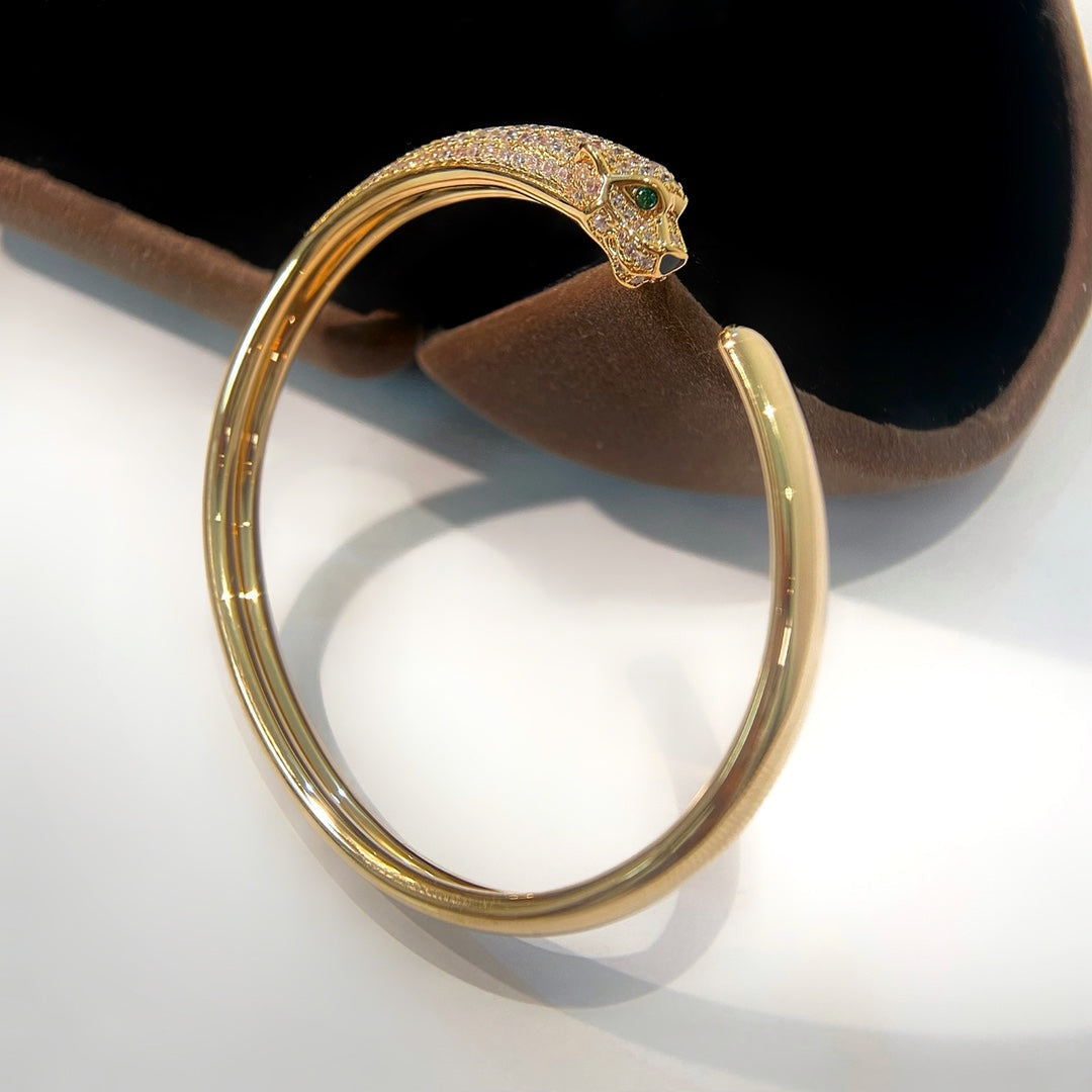 ¡®Twinkle jewelry¡¯PANTHERE GOLD DIAMOND OPEN BRACELET