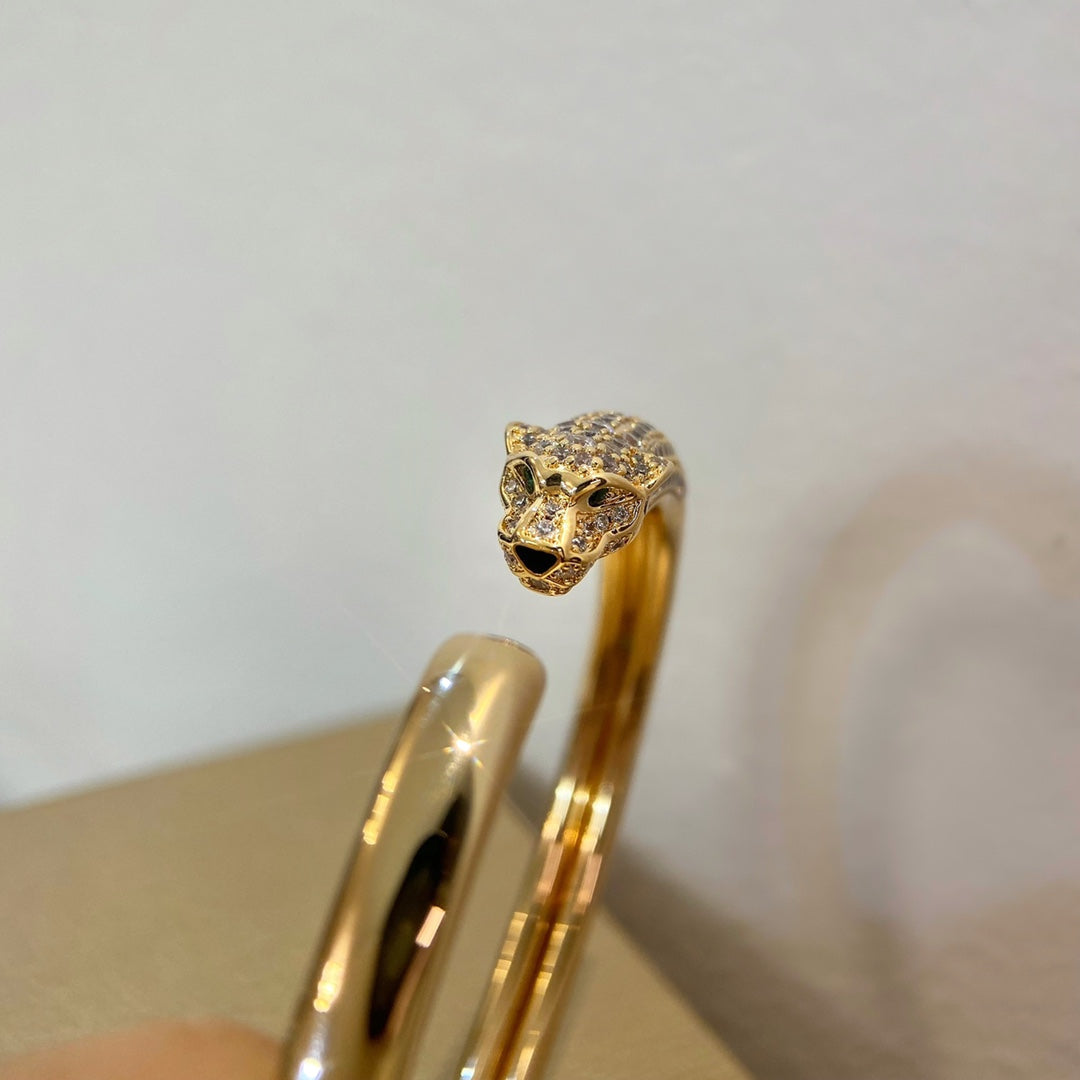 ¡®Twinkle jewelry¡¯PANTHERE GOLD DIAMOND OPEN BRACELET