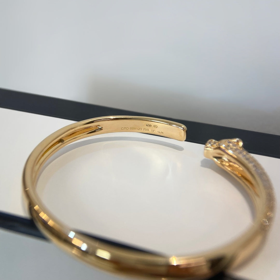 ¡®Twinkle jewelry¡¯PANTHERE GOLD DIAMOND OPEN BRACELET