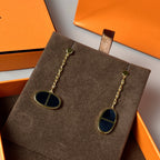 ¡®Twinkle jewelry¡¯CHAINE VERSO BLACK CERAMIC EARRINGS