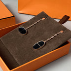 ¡®Twinkle jewelry¡¯CHAINE VERSO BLACK CERAMIC EARRINGS