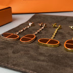 ¡®Twinkle jewelry¡¯CHAINE VERSO BLACK CERAMIC EARRINGS